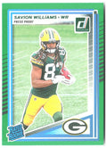 Savion Williams Donruss - Press Proofs Green 318 2025 Green Bay Packers