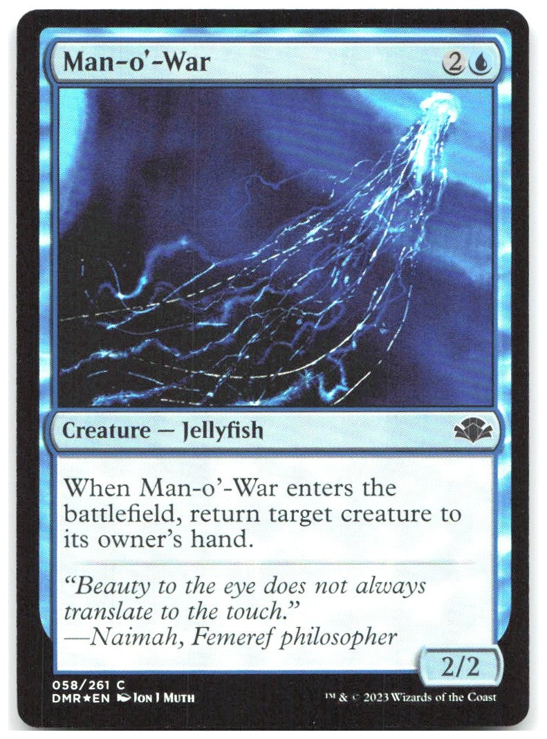 Man o' War Foil C Dominaria Remastered 58 NM Jon J Muth