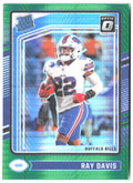 Ray Davis Donruss Optic - Green Hyper 283 2024 Buffalo Bills