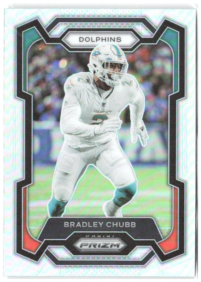Bradley Chubb Panini Prizm - Silver 186 2023 Miami Dolphins