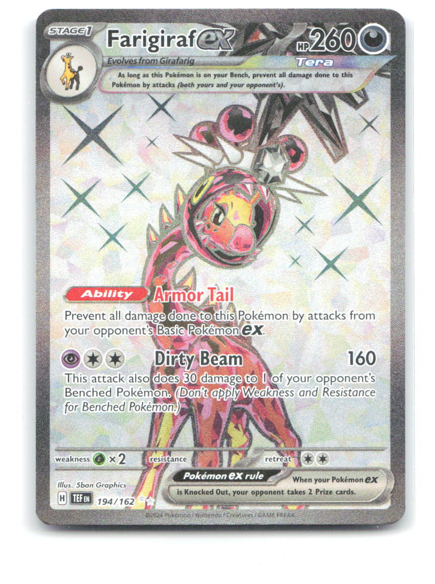 Farigiraf ex Holo Ultra Rare SV05: Temporal Forces 194/162 NM 5ban Graphics