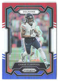 Chase Claypool Panini Prizm - Red White and Blue 46 2023 Miami Dolphins