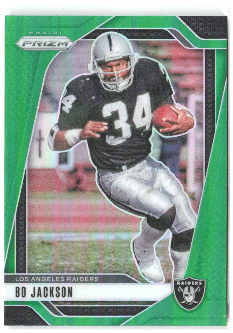 Bo Jackson Panini Prizm - Green 154 2024 Los Angeles Raiders