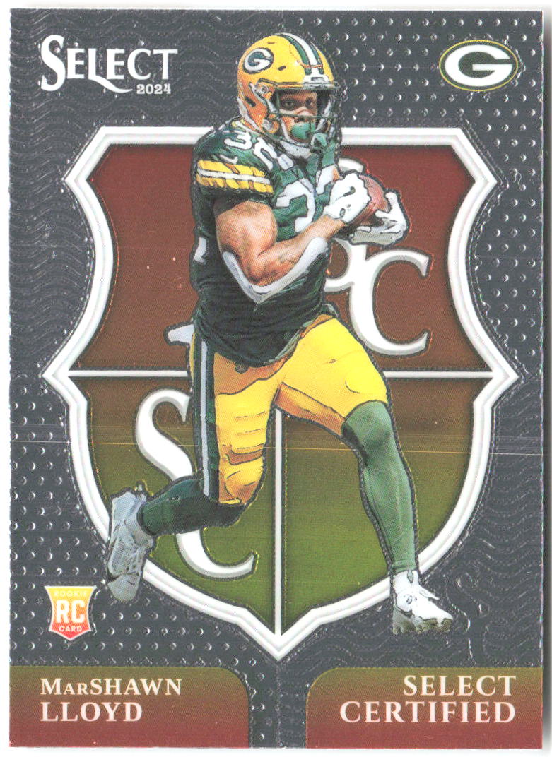 MarShawn Lloyd Panini Select Select Certified Rookies 23 2024 Green Bay Packers