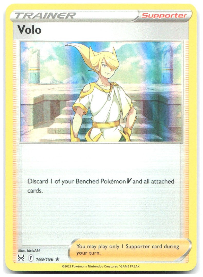 Volo Holo Rare SWSH11 Lost Origin 169/196 NM kirisAki
