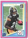 Kaleb Johnson Donruss Optic - Pink 232 2025 Pittsburgh Steelers