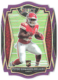 Clyde Edwards-Helaire Select - Purple Prizm Die Cut 154 2020 Kansas City Chiefs
