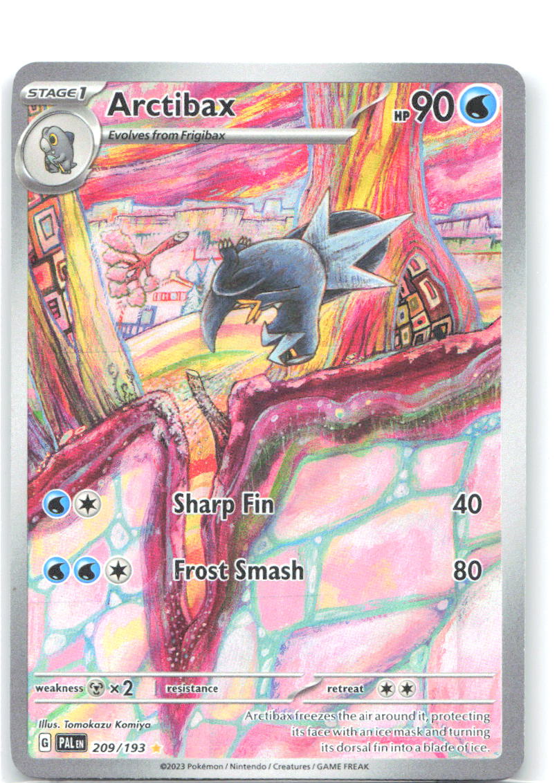 Arctibax Holo Illustration Rare SV02: Paldea Evolved 209/193 NM Tomokazu Komiya