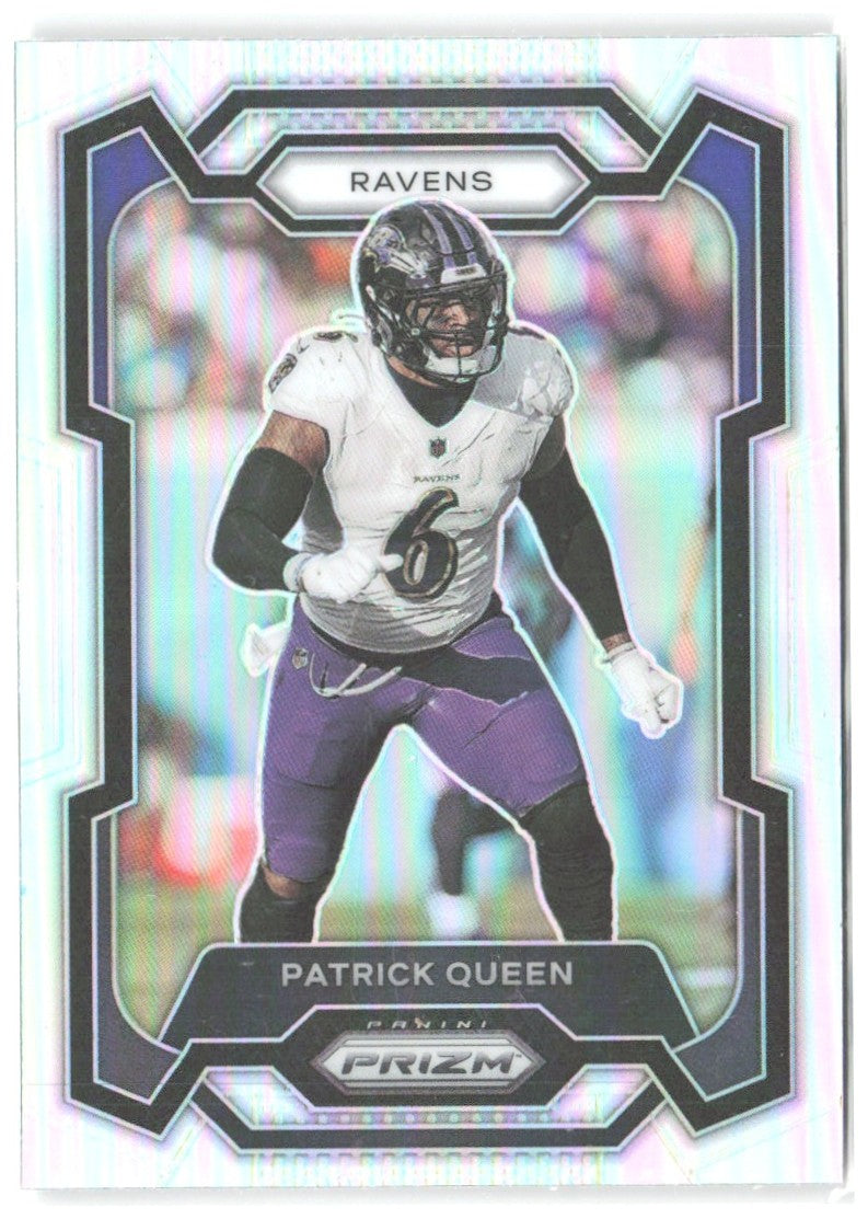 Patrick Queen Panini Prizm - Silver 24 2023 Baltimore Ravens