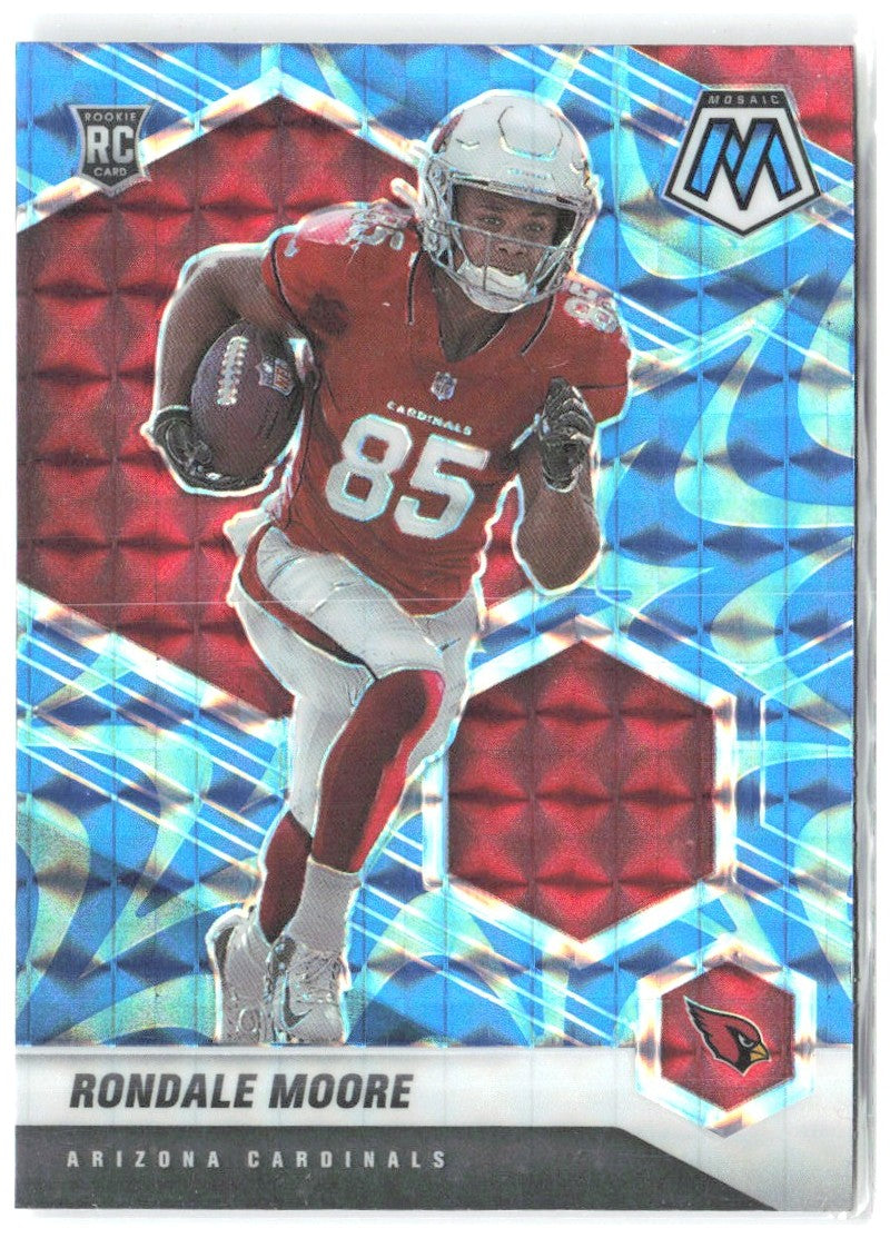 Rondale Moore Panini Mosaic - Prizm Reactive Blue 317 2021 Arizona Cardinals