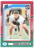 Tanner McLachlan Donruss - Optic Rated Rookies Red and Green 324 2024 Bengals