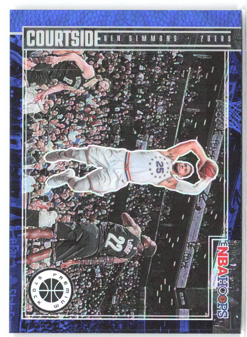 Ben Simmons Hoops Premium Stock - Courtside Blue 13 2019-20 Philadelphia 76ers