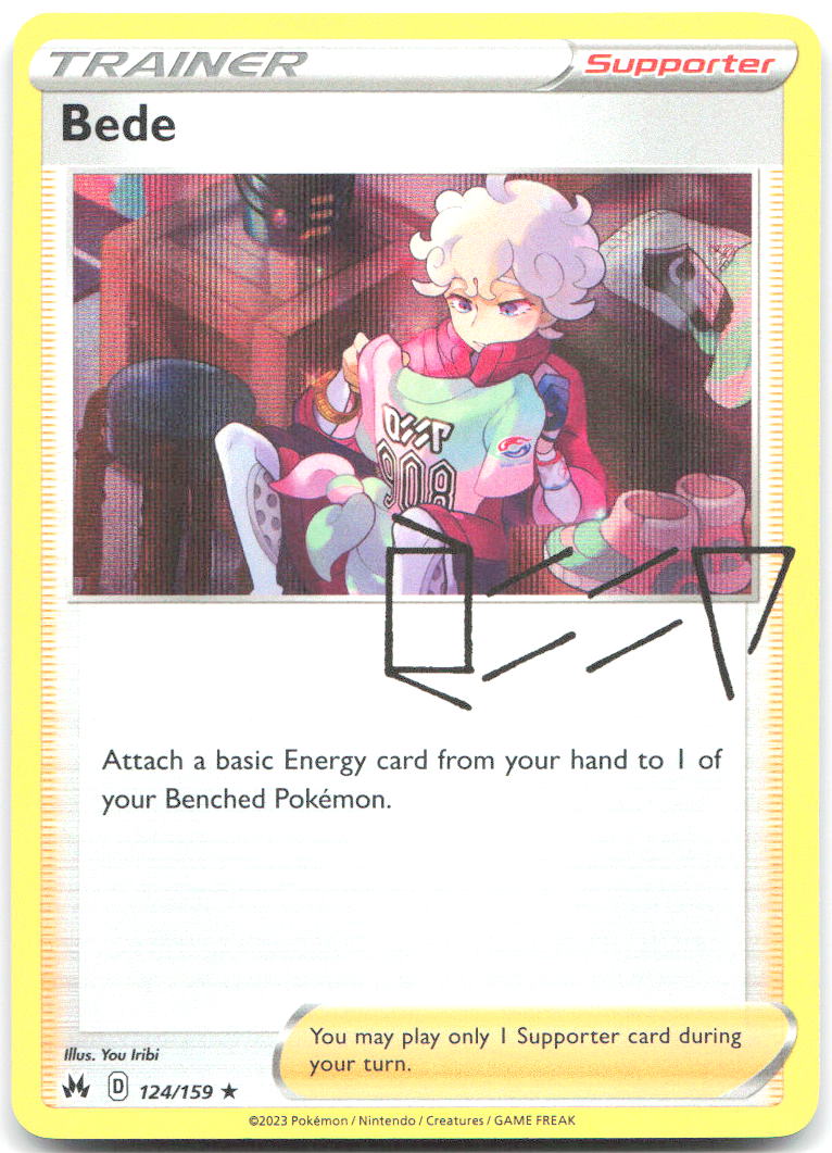 Bede Holo Rare SWSH: Crown Zenith 124/159 NM You Iribi