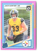 Jack Sawyer Donruss - Optic Rated Rookies Pink 390 2025 Pittsburgh Steelers