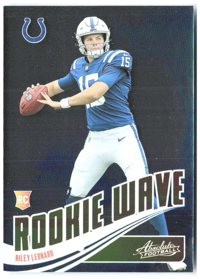 Riley Leonard Panini Absolute - Rookie Wave RW-RLD 2025 Indianapolis Colts