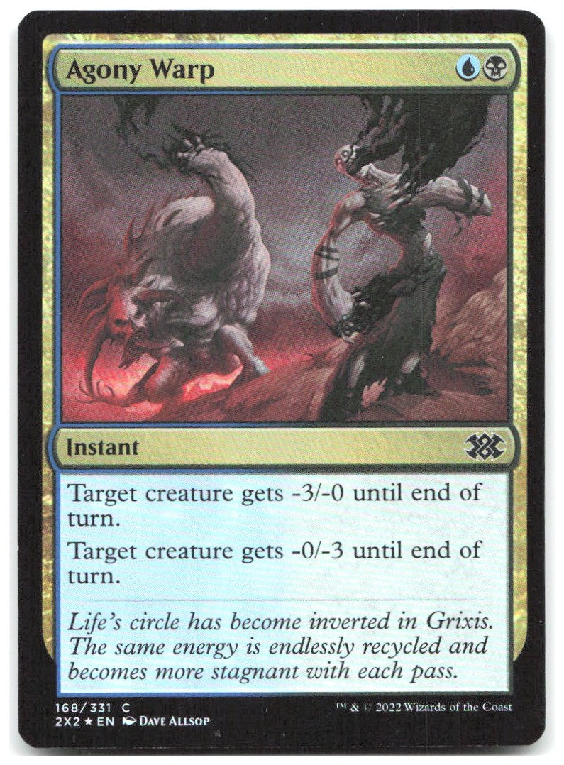 Agony Warp Foil C Double Masters 2022 168 NM Dave Allsop