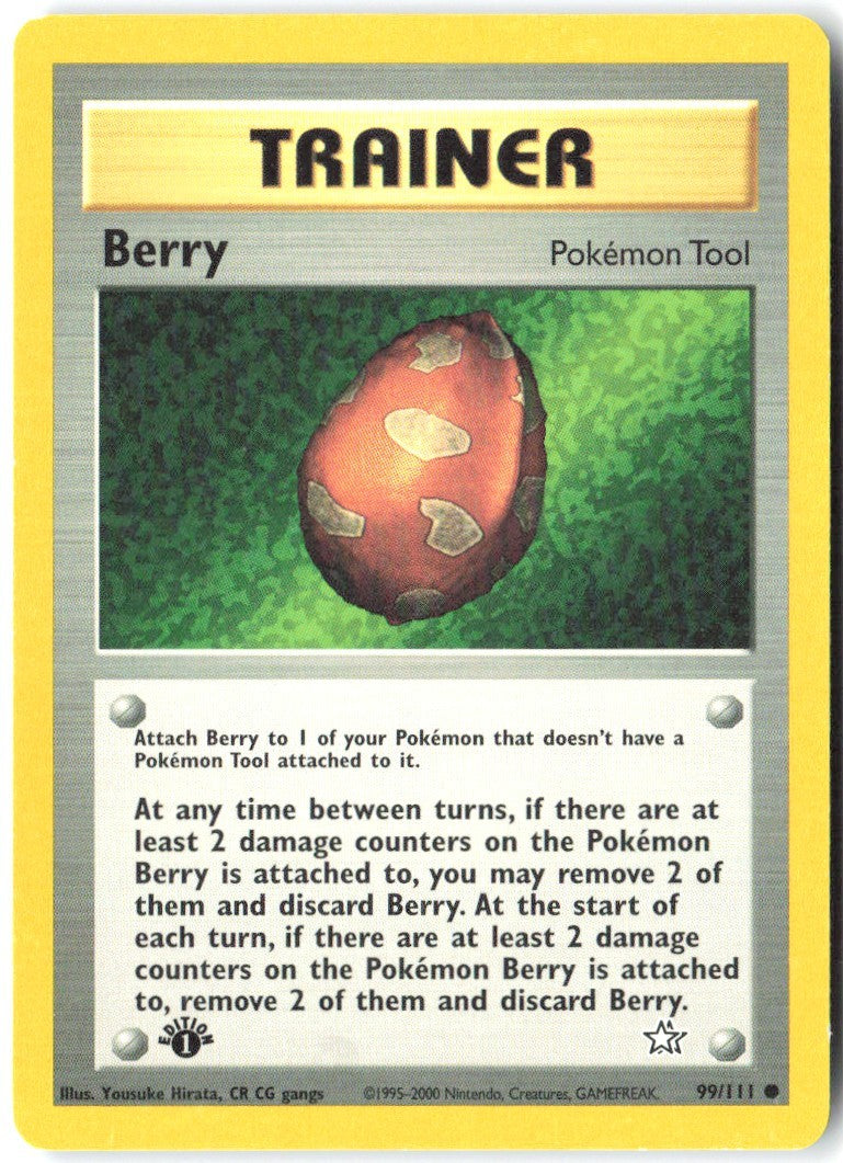 Berry 1st Edition Common Neo Genesis 099/111 NM Yousuke Hirata CR CG gangs