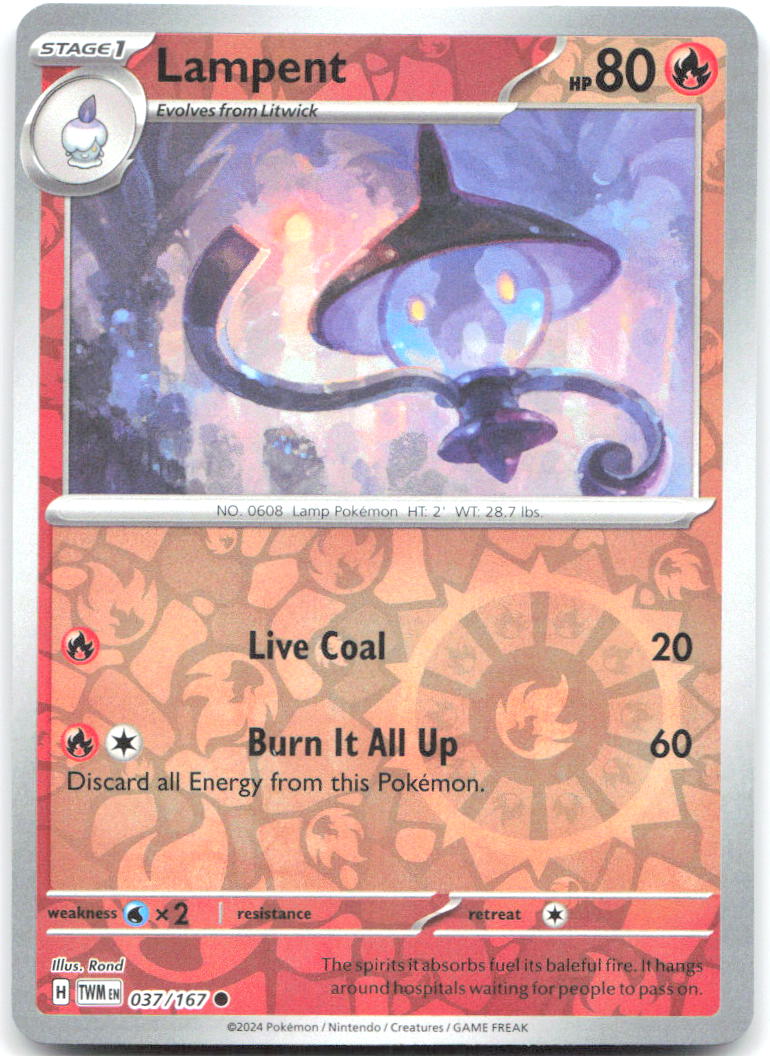 Lampent Reverse Holo Common SV06 Twilight Masquerade 037/167 NM Rond