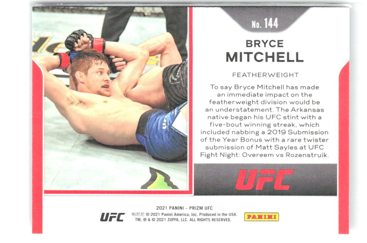 Bryce Mitchell Panini Prizm UFC 144 2021 RC