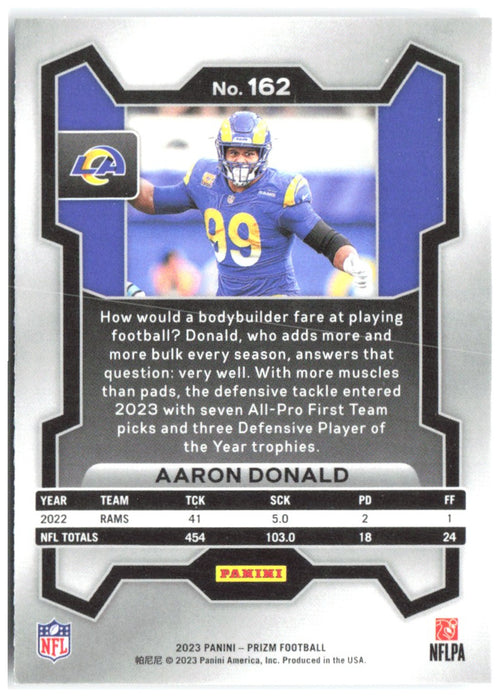 Aaron Donald Panini Prizm 162 2023 Los Angeles Rams