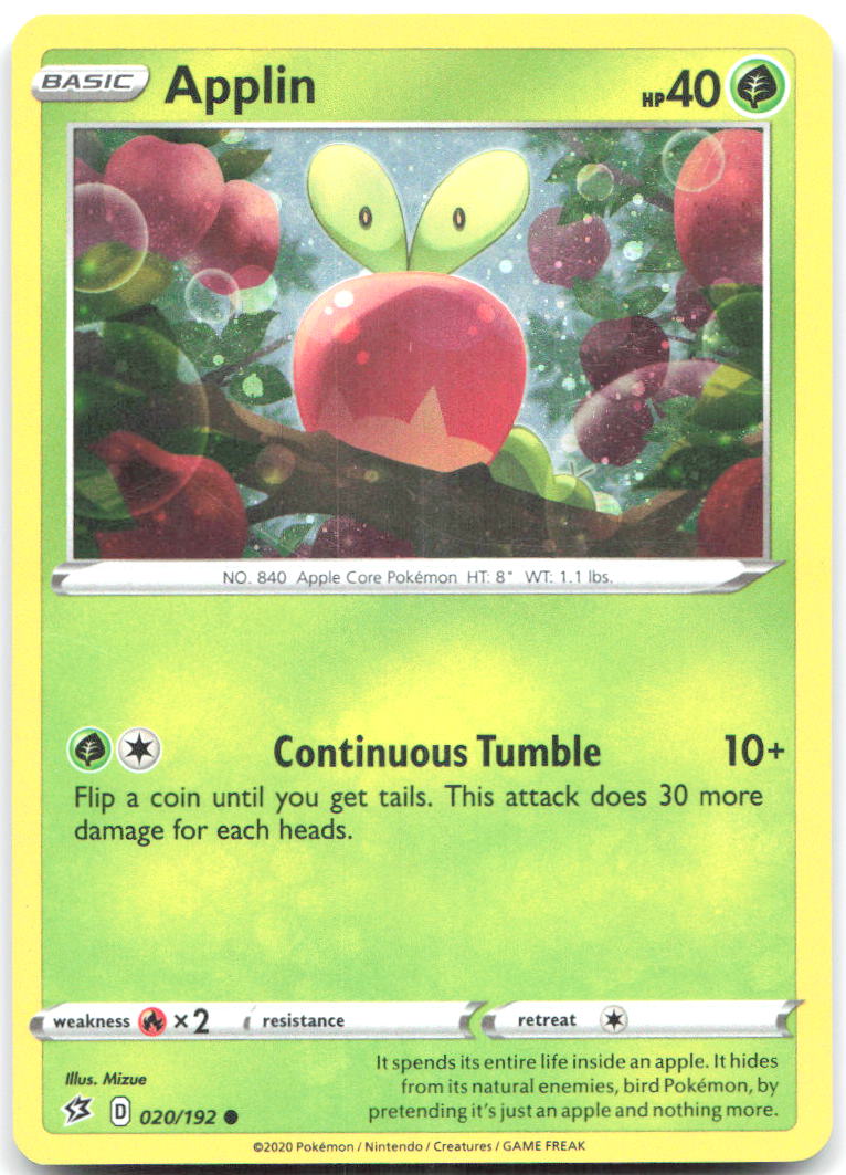 Applin Cosmos Holo Holo Promo Blister Exclusives 020/192 NM Mizue