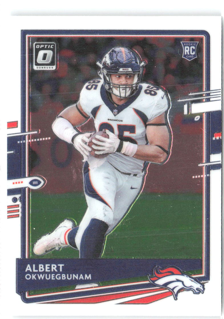 Albert Okwuegbunam Donruss Optic 124 2020 Denver Broncos RC
