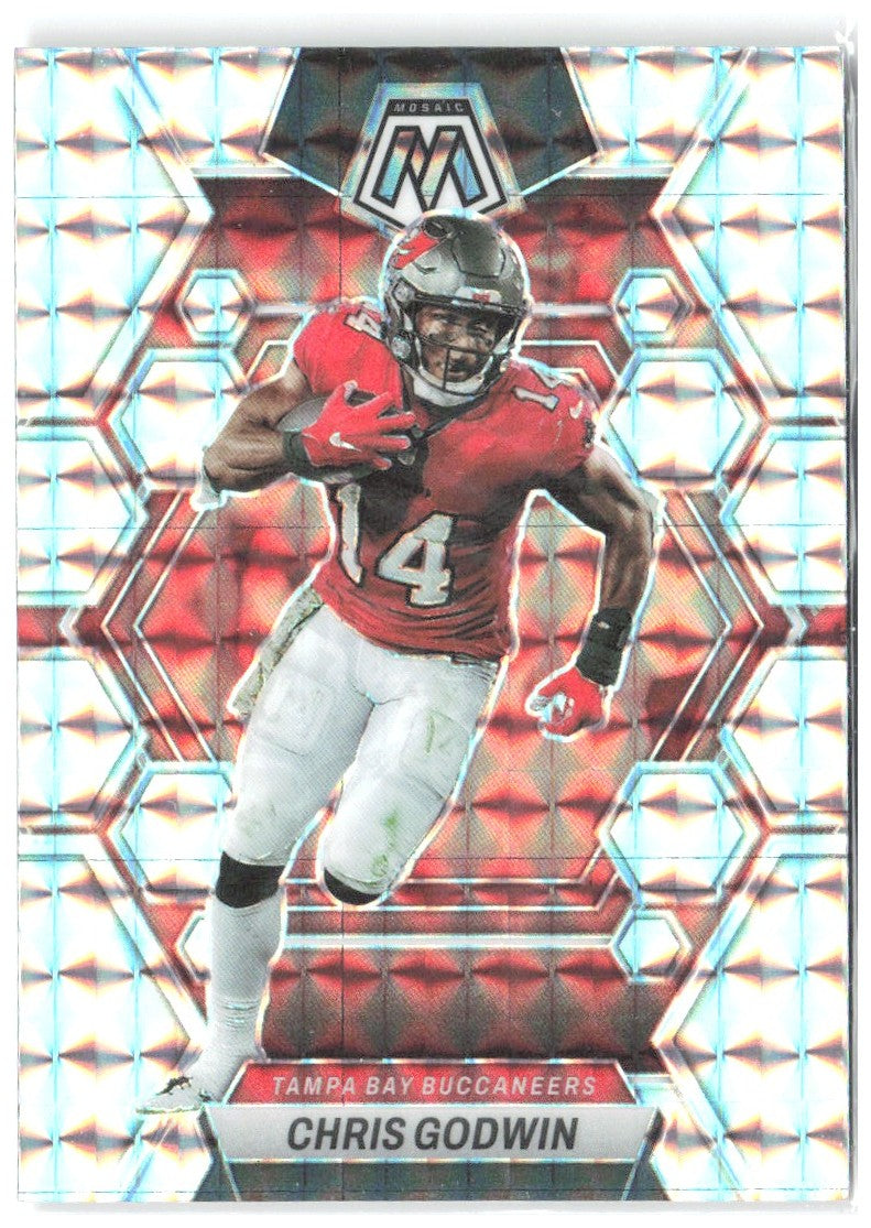 Chris Godwin Panini Mosaic Reactive Yellow Mosaic 228 2023 Tampa Bay Buccaneers