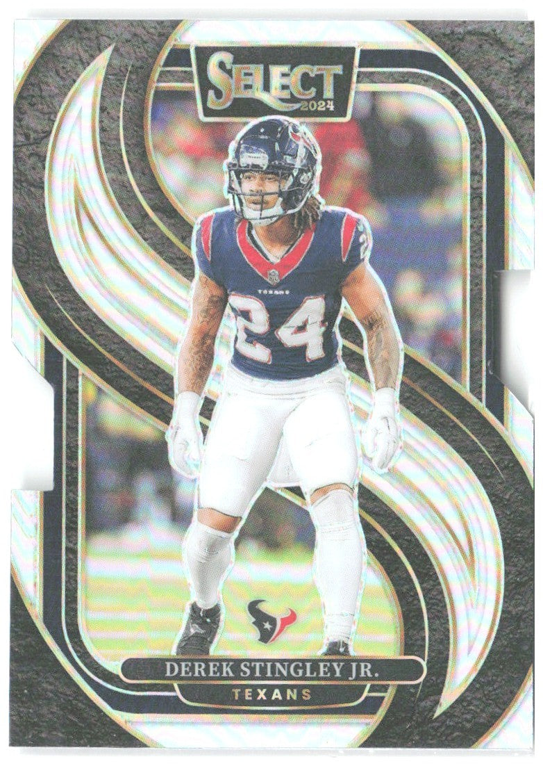 Derek Stingley Jr. Panini Select - Silver Prizm Die Cut 149 2024 Houston Texans
