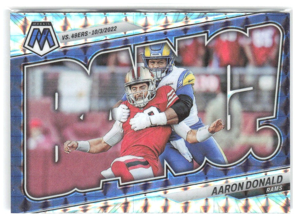 Aaron Donald Panini Mosaic - Bang! Mosaic B-AD 2023 Los Angeles Rams