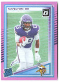 Tai Felton Donruss - Optic Rated Rookies Preview Pink 331 2025 Minnesota Vikings
