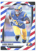 Aaron Donald Panini Prizm - Red White and Blue 172 2024 Los Angeles Rams