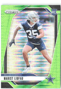 Marist Liufau Panini Prizm - Neon Green Pulsar 372 2024 Dallas Cowboys