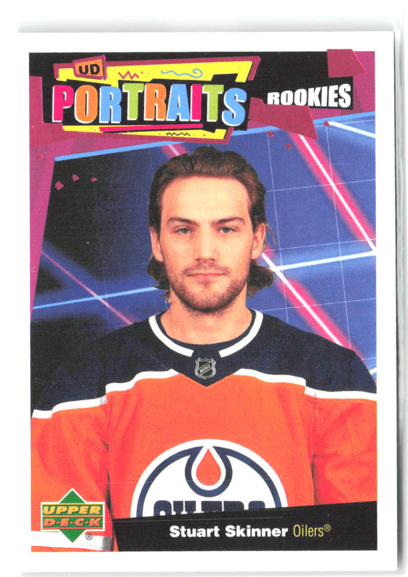 Stuart Skinner Upper Deck - UD Portraits P-95 2020-21 Edmonton Oilers