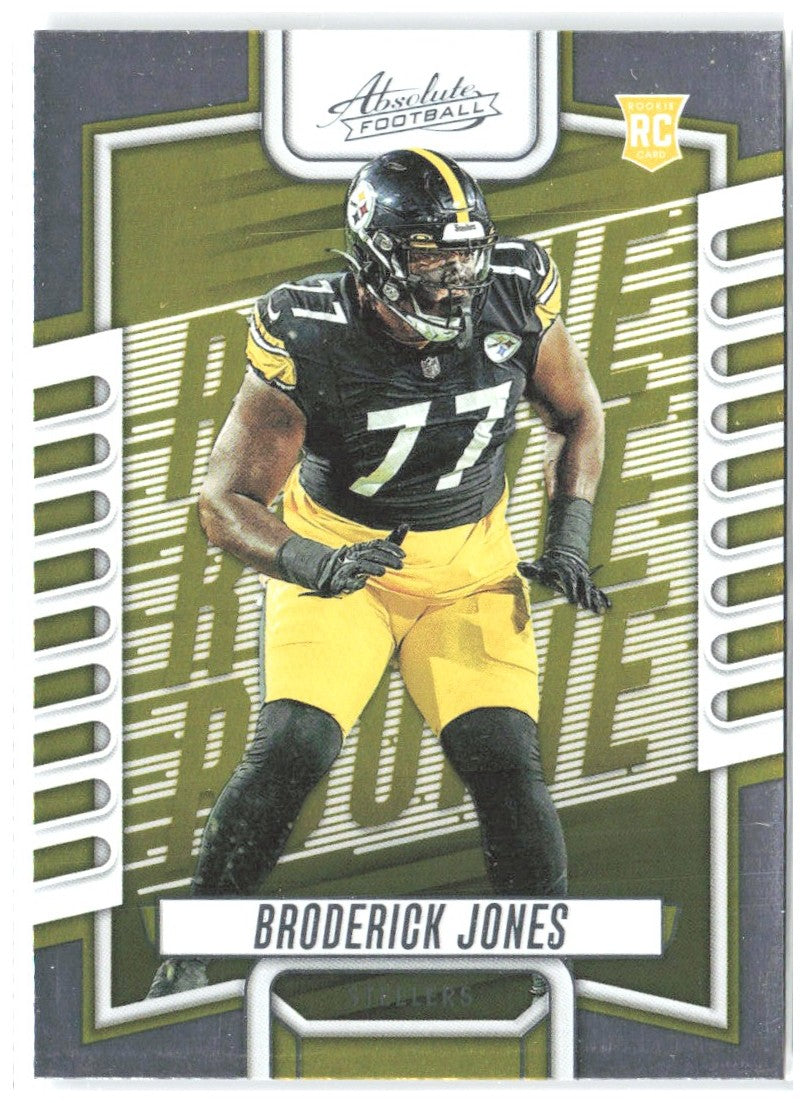 Broderick Jones Panini Absolute - Retail 151 2023 Pittsburgh Steelers RC
