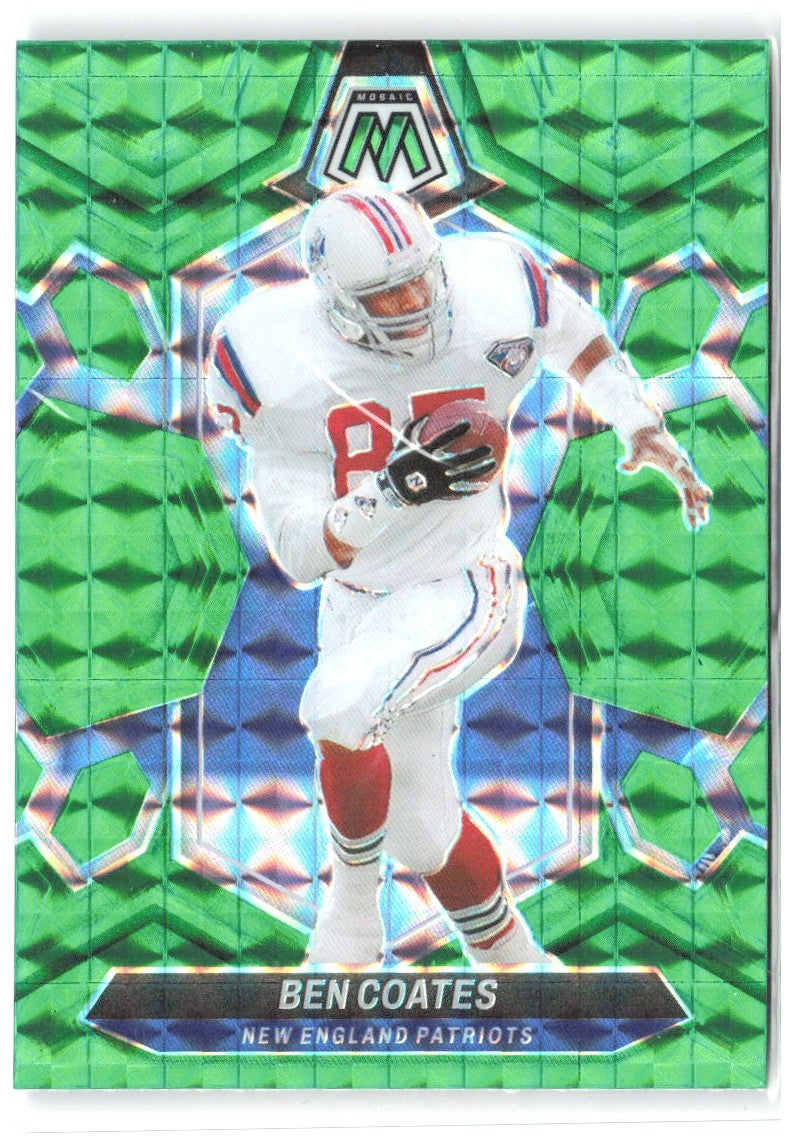 Ben Coates Panini Mosaic - Mosaic Green 239 2024 New England Patriots