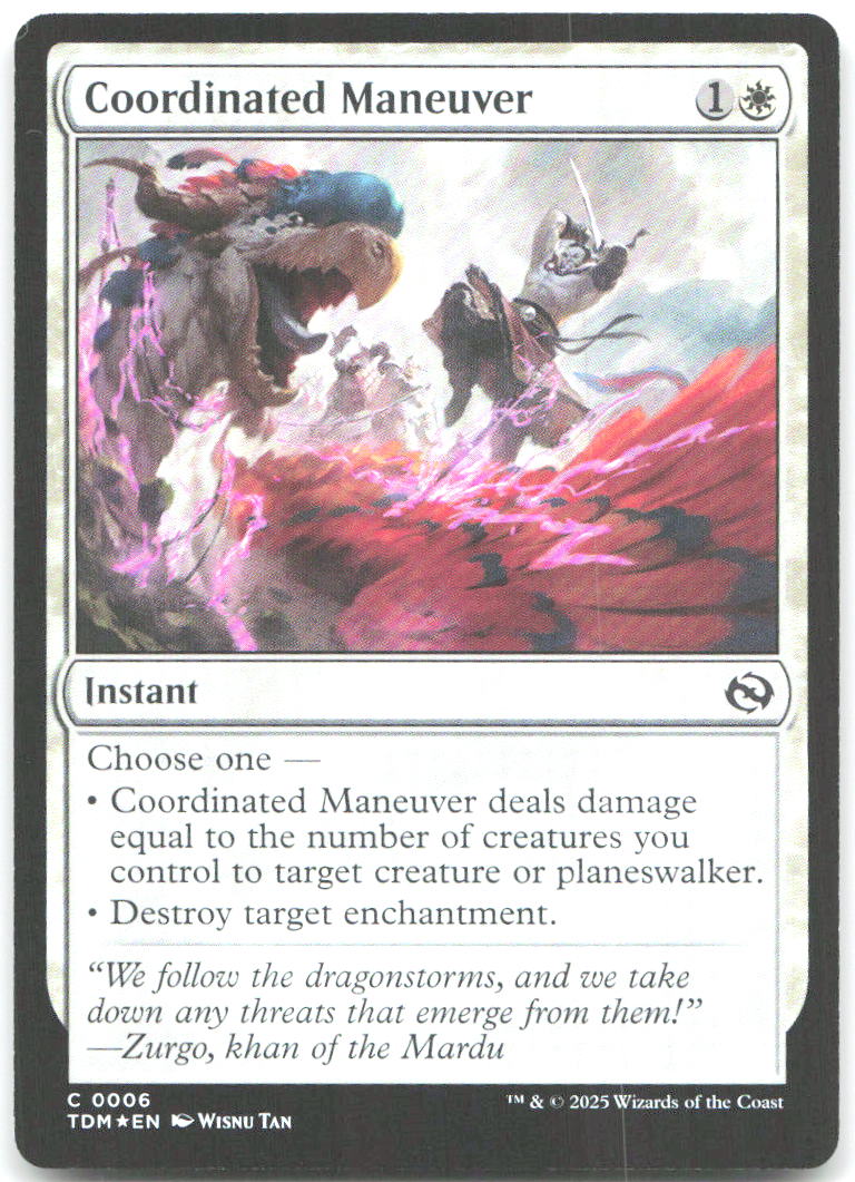 Coordinated Maneuver Foil C Tarkir Dragonstorm 6 NM Wisnu Tan