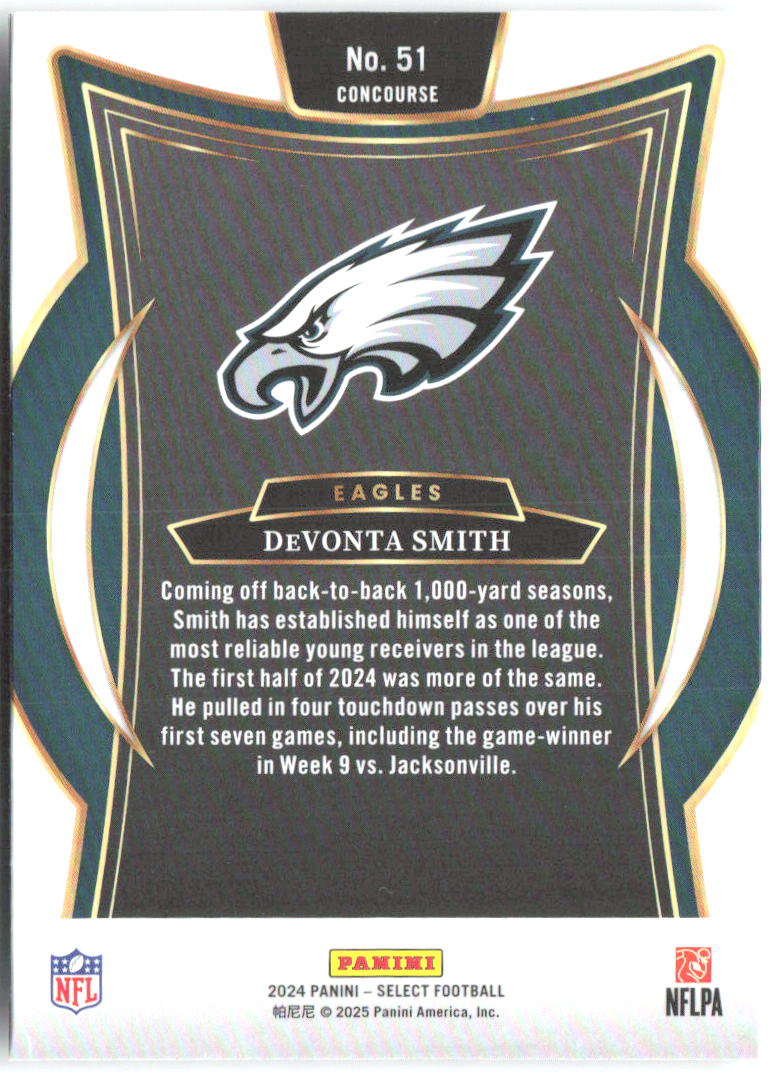 DeVonta Smith Panini Select 51 2024 Philadelphia Eagles