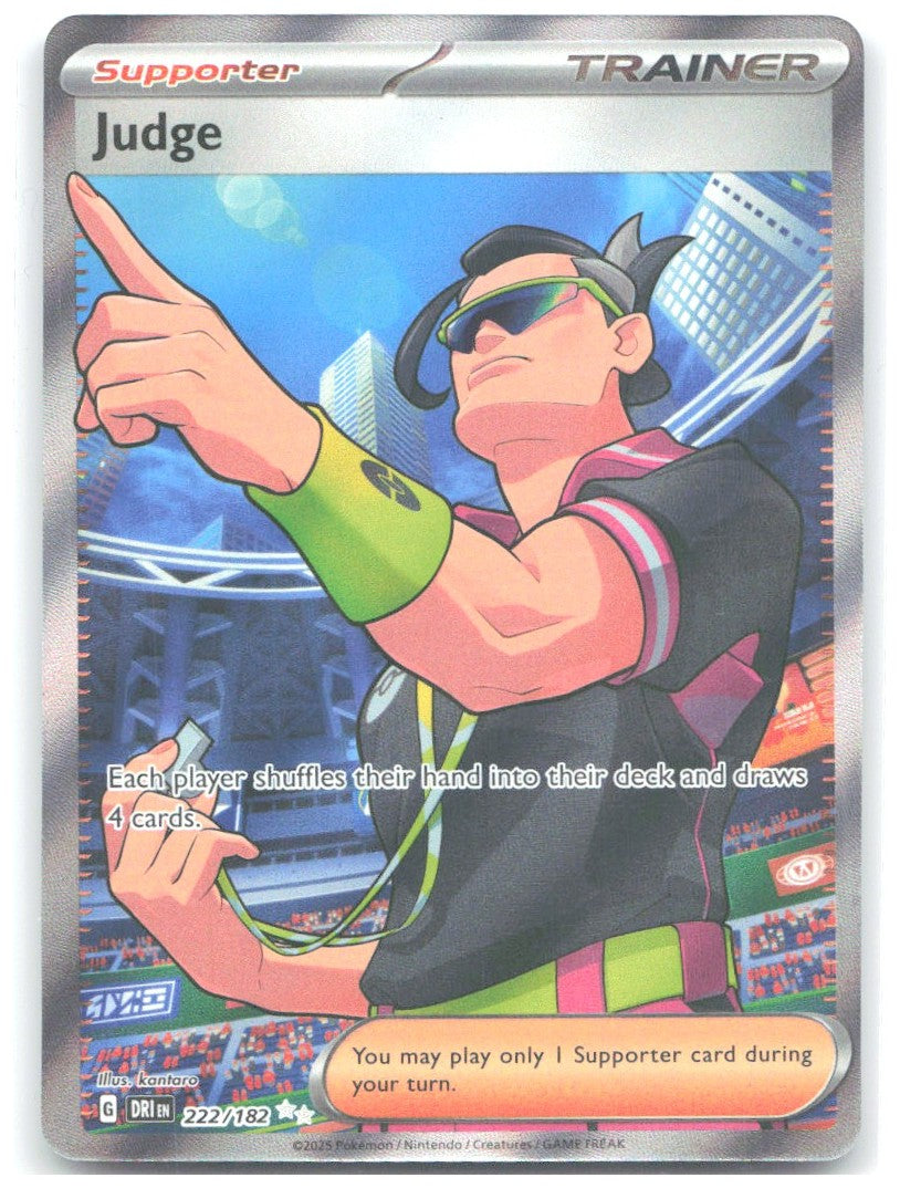 Judge Holo Ultra Rare SV10 Destined Rivals 222/182 NM GOSSAN