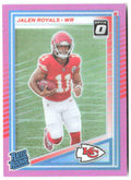 Jalen Royals Donruss - Optic Rated Rookies Pink 321 2025 Kansas City Chiefs