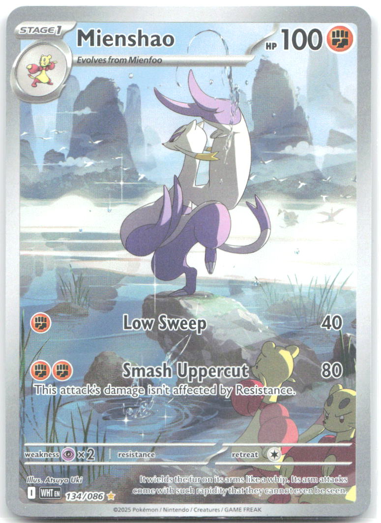 Mienshao Holo Illustration Rare SV: White Flare 134/086 NM Atsuya Uki