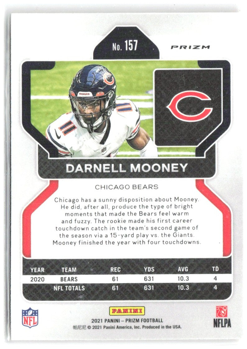 Darnell Mooney Panini Prizm - Lazer 157 2021 Chicago Bears