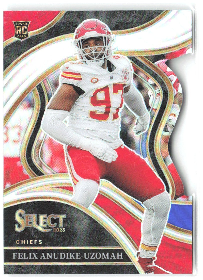 Felix Anudike-Uzomah Panini Select Red and Blue Prizms Die Cuts 269 2023 Chiefs
