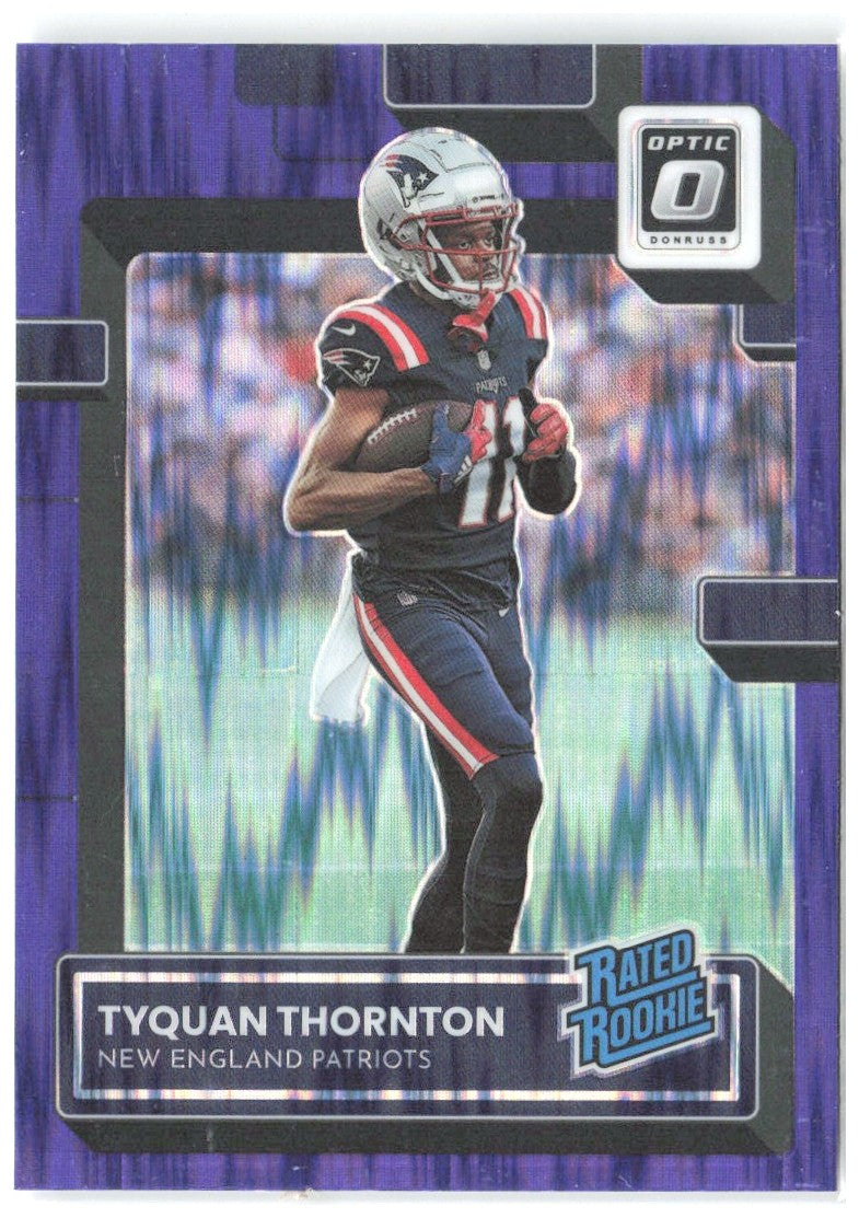 Tyquan Thornton Donruss Optic - Purple Shock 222 2022 New England Patriots