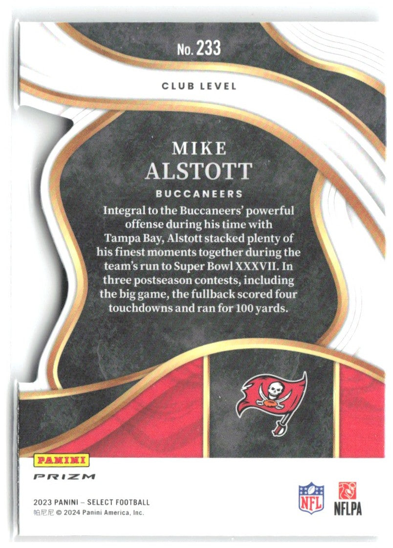 Mike Alstott Panini Select Silver Prizms Die Cuts 233 2023 Tampa Bay Buccaneers