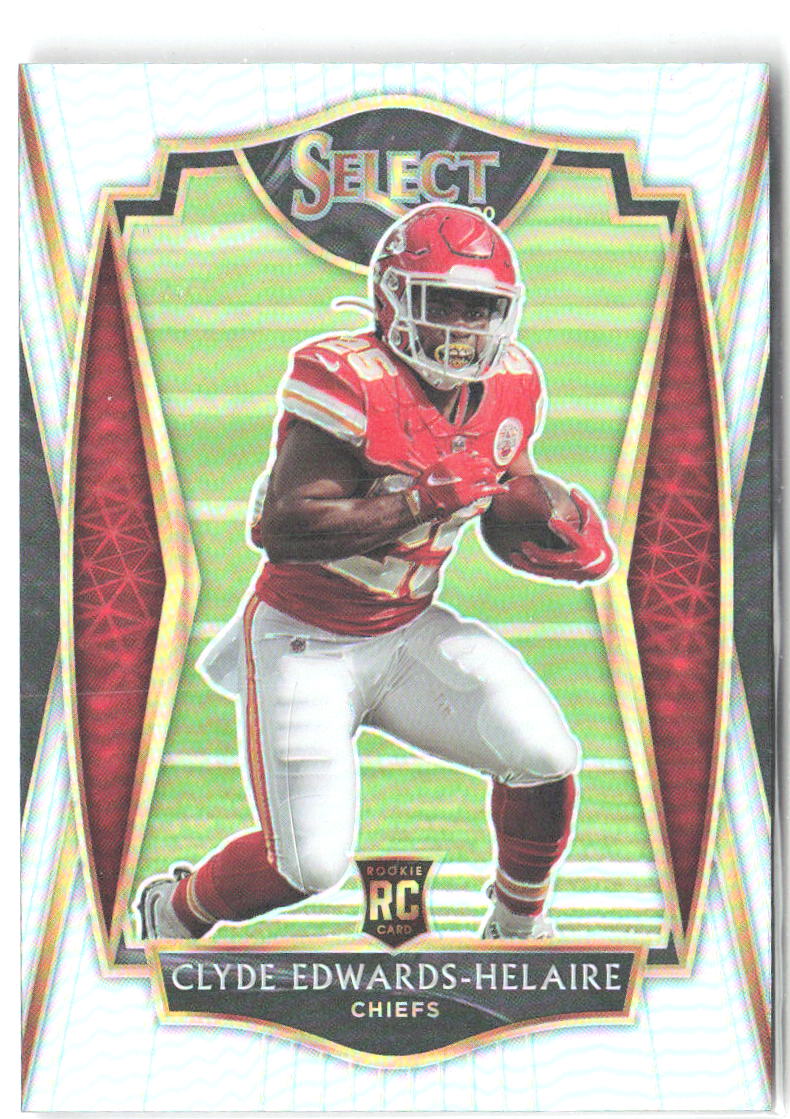 Clyde Edwards-Helaire Panini Select - Silver Prizm 154 2020 Kansas City Chiefs