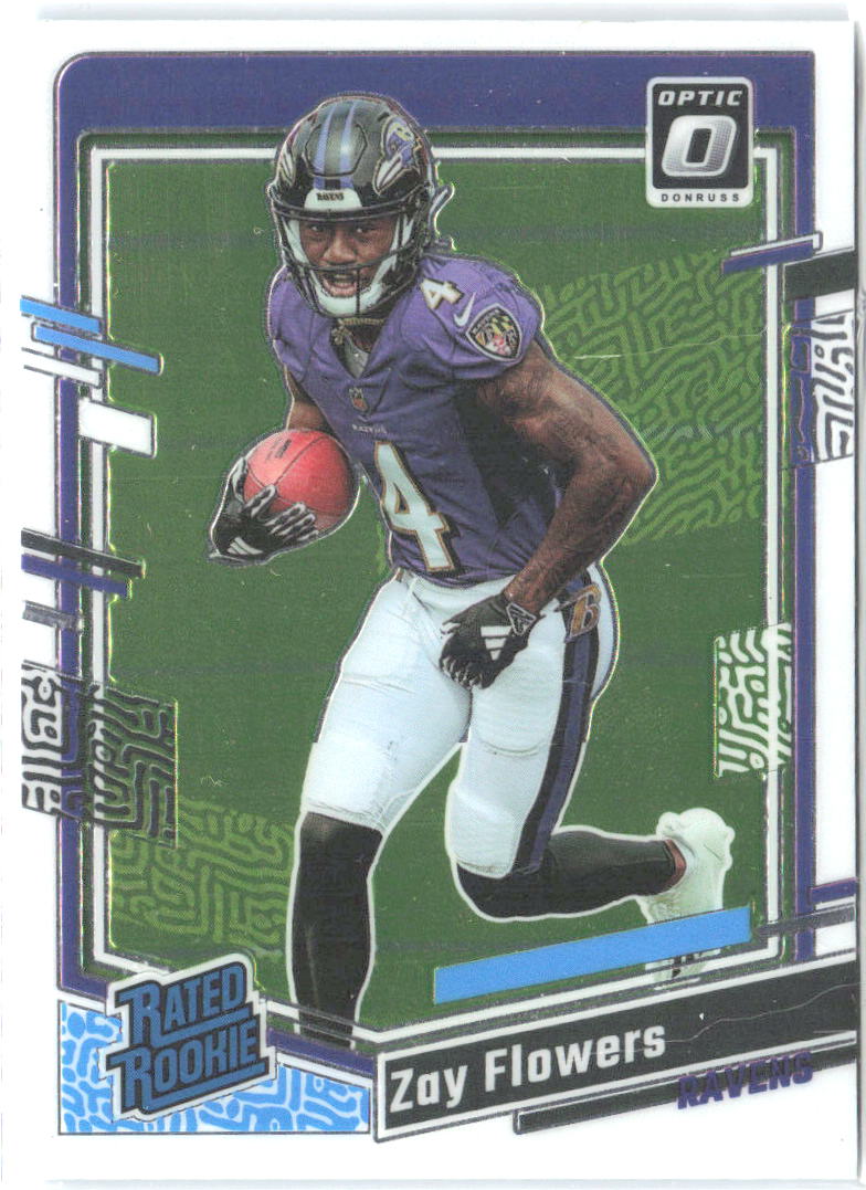 Zay Flowers Donruss Optic 210 2023 Baltimore Ravens RC