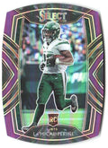 La'Mical Perine Panini Select - Purple Prizm Die Cut 280 2020 New York Jets