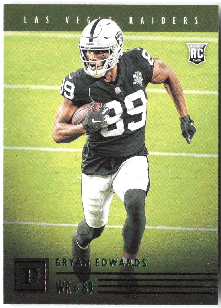 Bryan Edwards Panini Chronicles - Panini Green PA-34 2020 Las Vegas Raiders