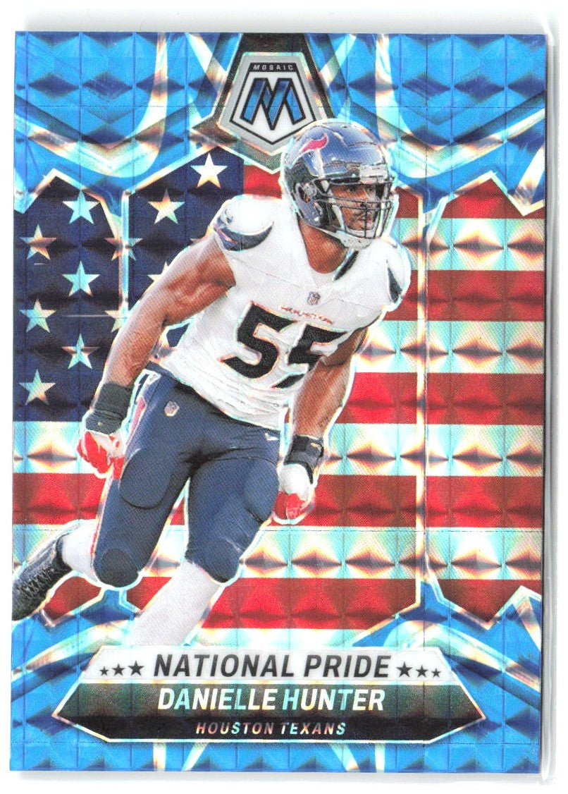 Danielle Hunter Panini Mosaic - Mosaic Reactive Blue 270 2024 Houston Texans