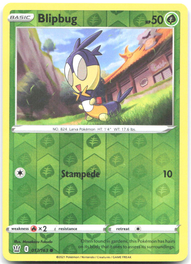 Blipbug Reverse Holo Common SWSH05 Battle Styles 017/163 NM Masakazu Fukuda